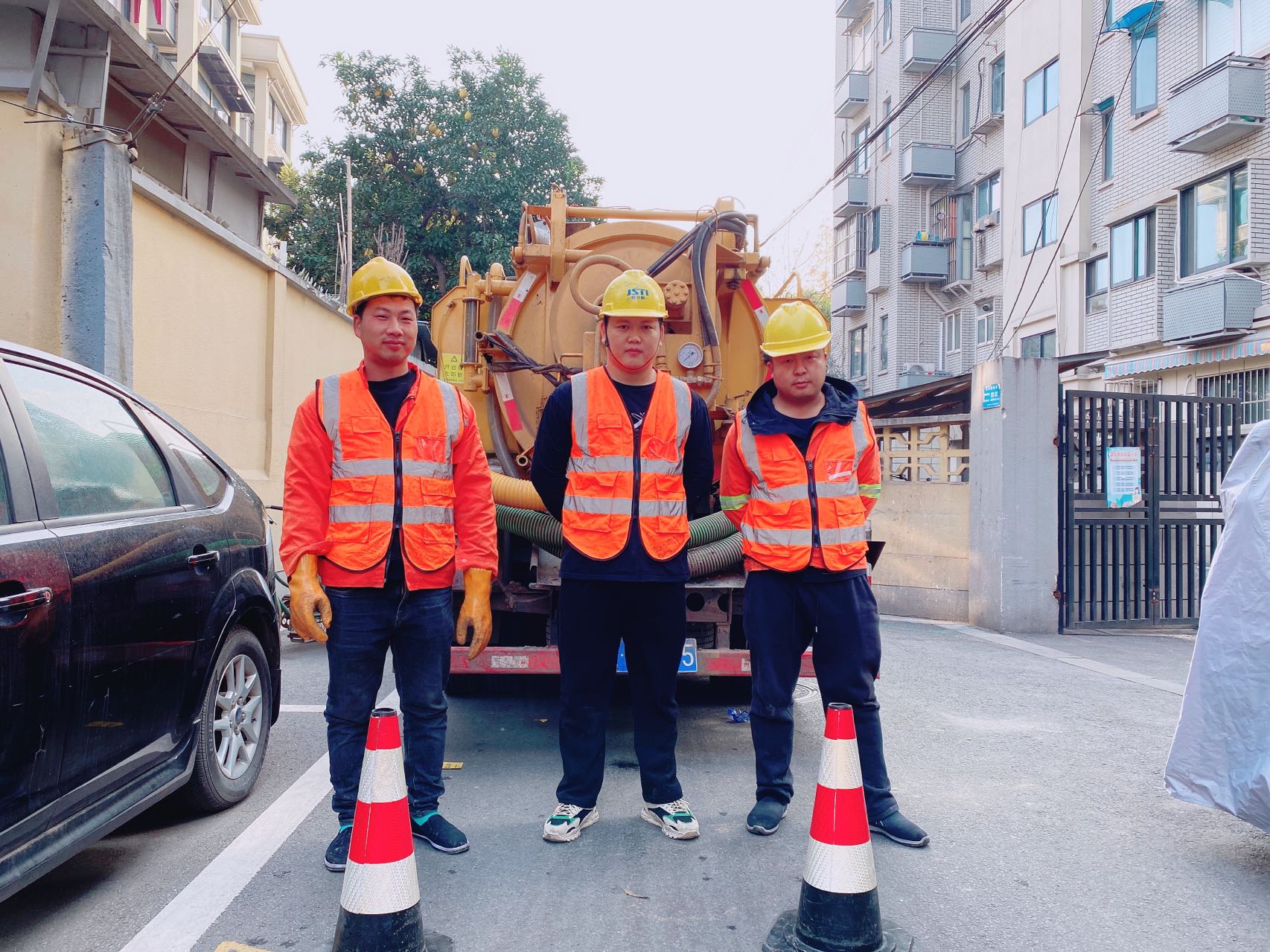 富阳南京某小区管道清淤检测施工