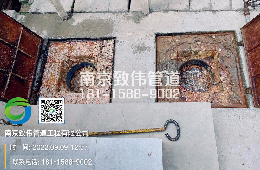 富阳工地食堂隔油池油污清理施工现场
